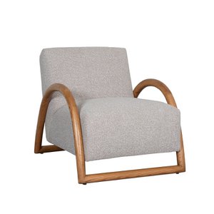 Sillón Hazer Viggo - Natural - Boucle - Estructura de madera natural 70 x 74 x 90 cm