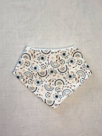 Bandana bib White clay
