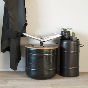 Y-Buchständer - gerade niedrig - blauer Stahl