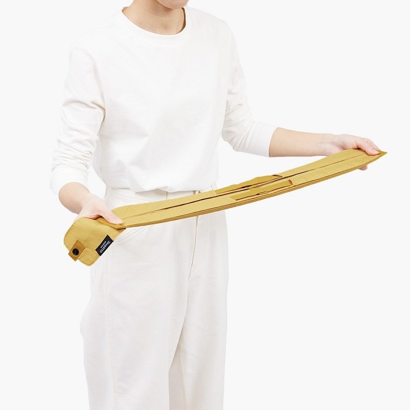Shupatto compacte opvouwbare boodschappentas maat M - Mosterd (Karashi)