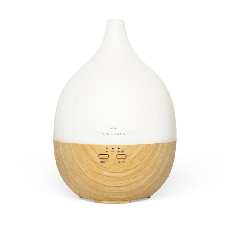 Close 2 Nature 2.0 also night light - Geurwolkje® Diffuser - Light wood - 200 ml - Recommended retail price €44.95