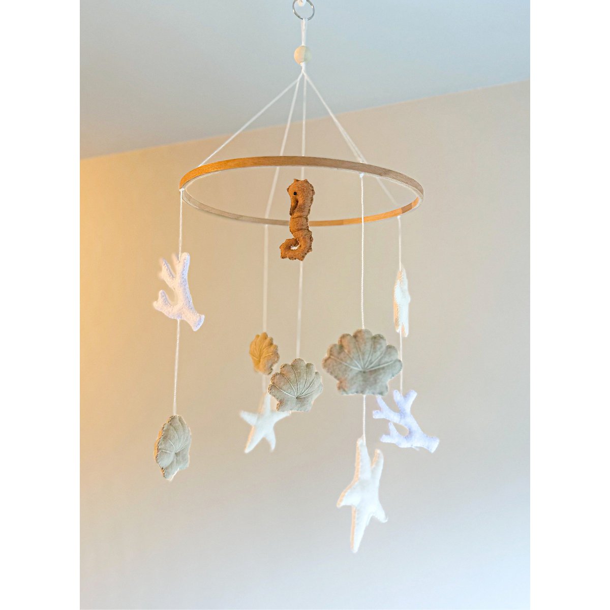Baby mobile - Seahorse and shells