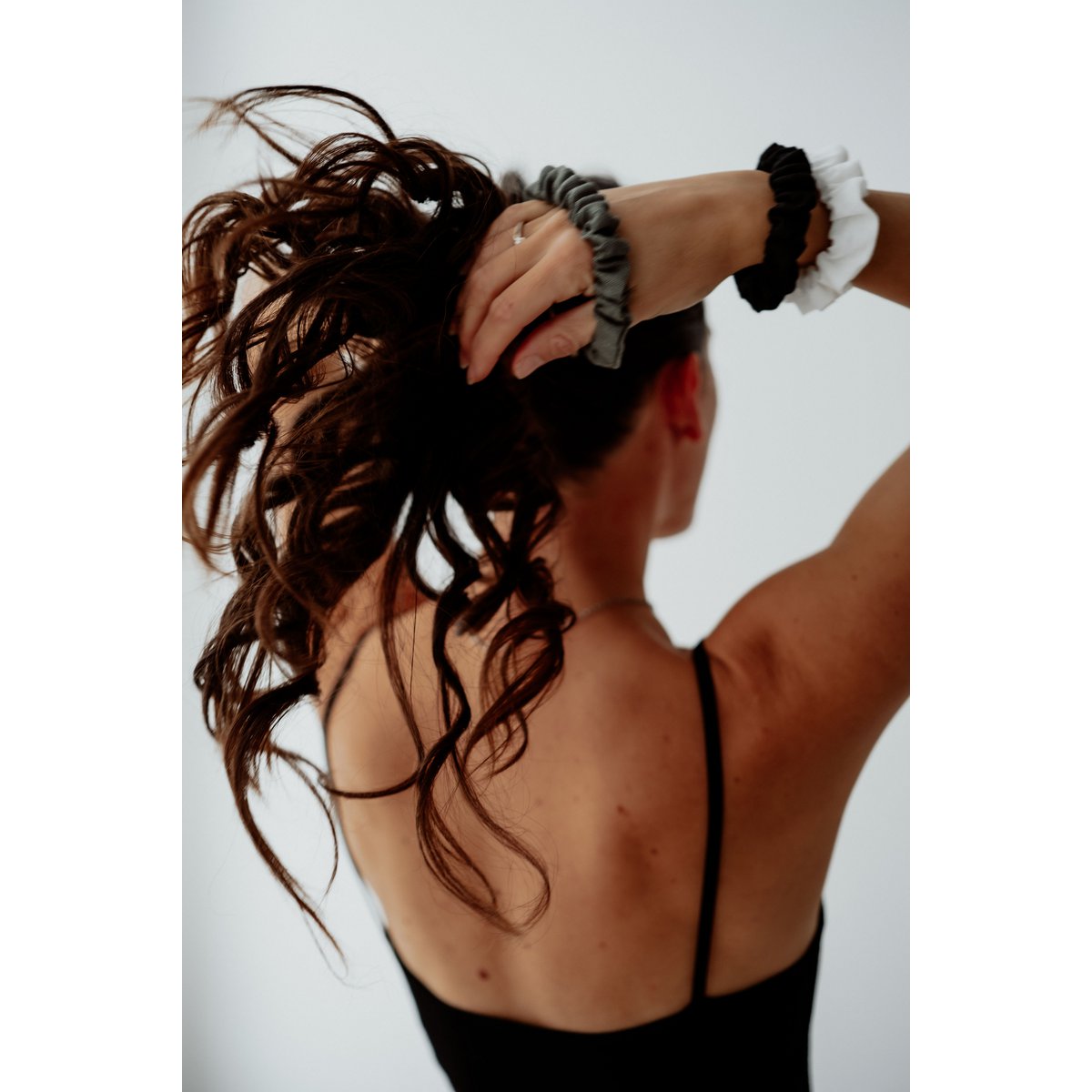 Scrunchies elastici in lino senza plastica natalizi - Elastici per capelli in lino