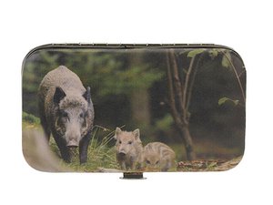Maniküre Set mit Wildschwein Design 10x6x2cm