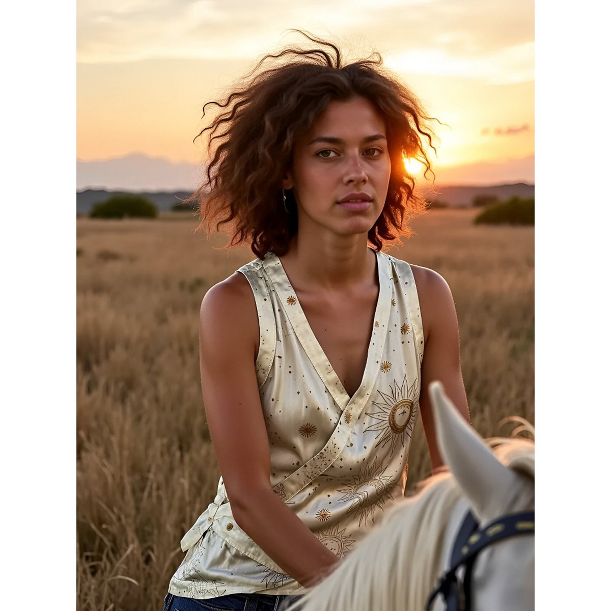 Gilet Priest con stampa del sistema solare