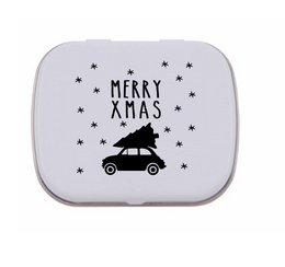 Pepermunt blikje kerst 'driving home'