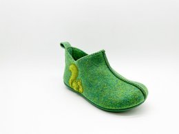 thies 1856 ® Kids PET Slipper Boot vegan green