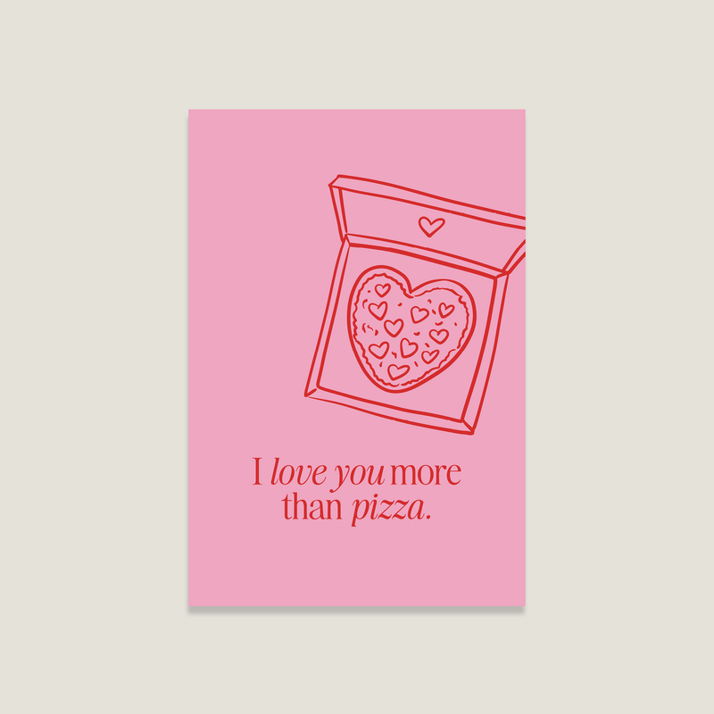 Postkort 'mere end pizza'