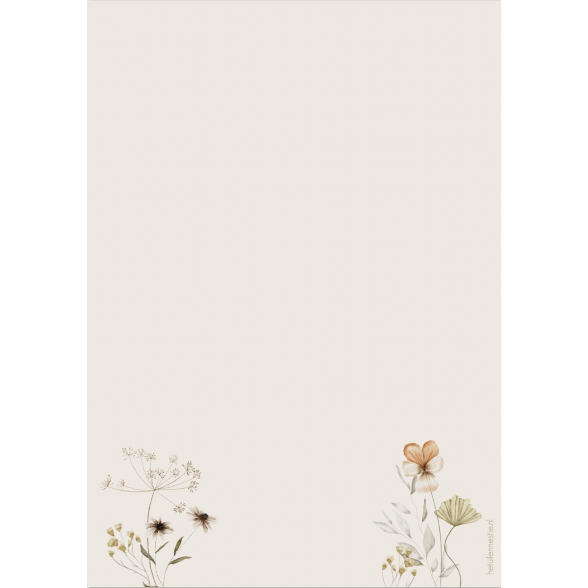 Get well soon flowers postcard