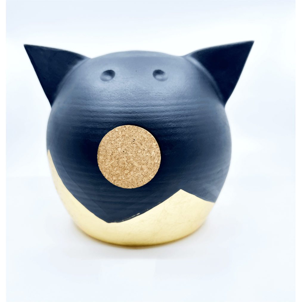 Banque de piggy d'or divisée