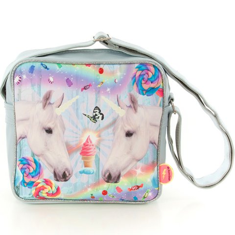 Schoudertas vierkant Eenhoorns / Unicorns