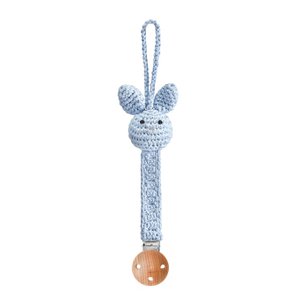 Schnullerclip Bunny - hellblau