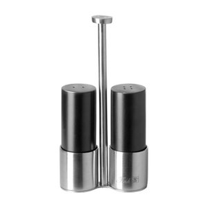 ROCCO salt and pepper shakers stainless steel powder-coated black silver diameter 3.5 cm x 15 cm