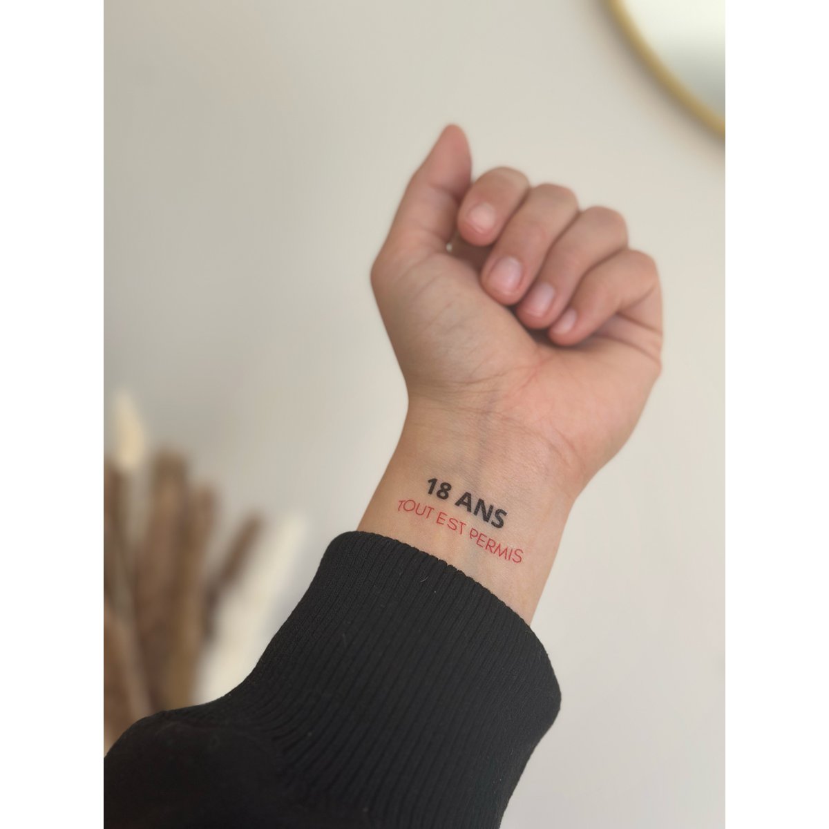 Tatuaggio temporaneo Sioou 18 anni, tutto va bene x5