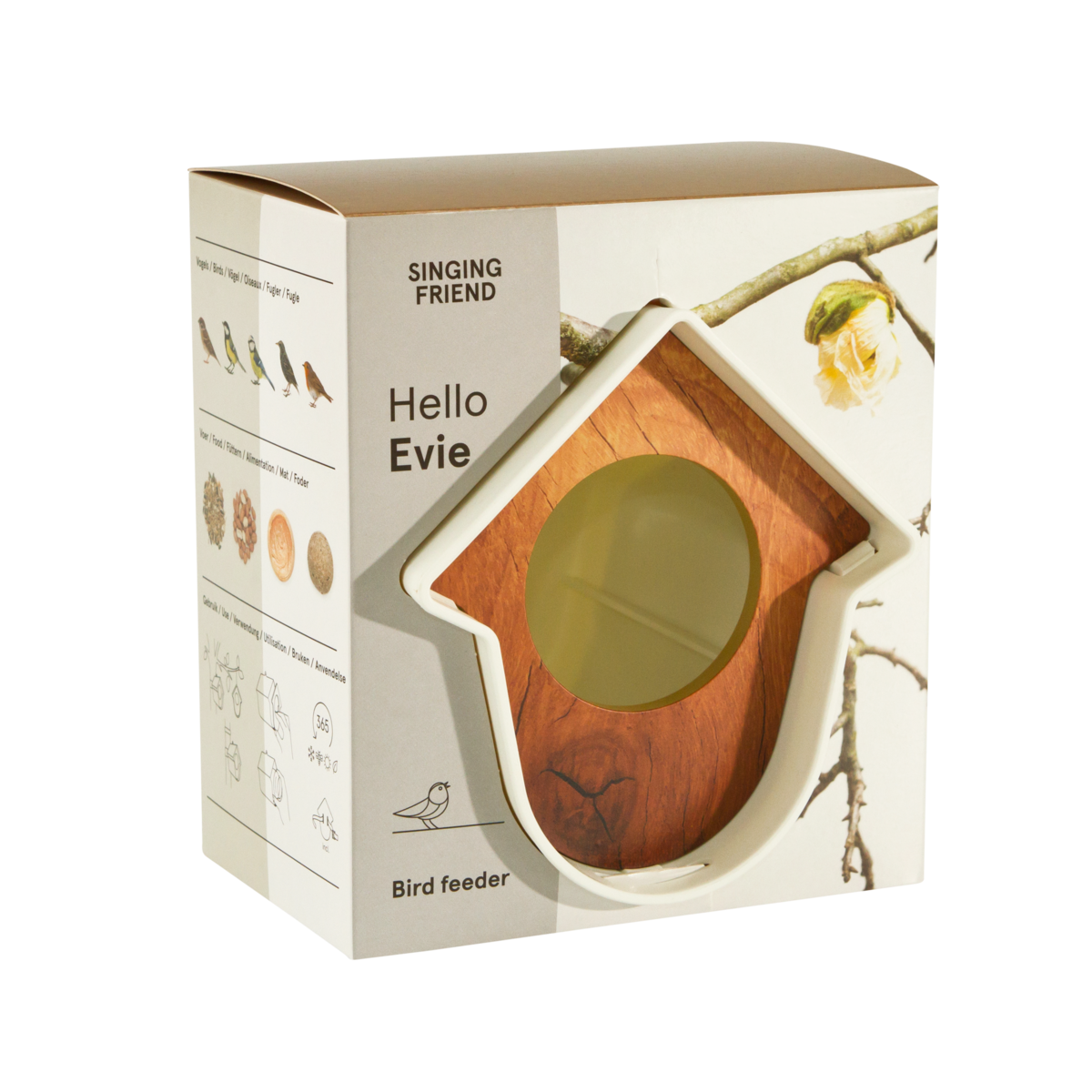 Hello Evie plastic bird feeder