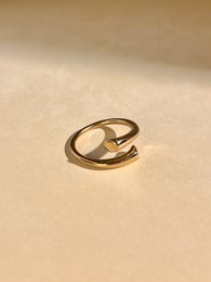 Bague Ajustable fine et minimaliste en Acier inoxydable