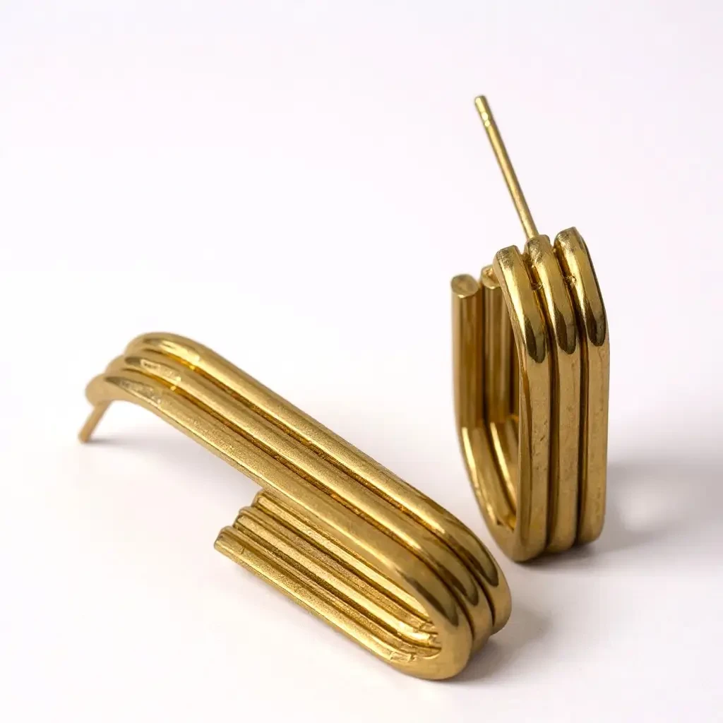 Boucles d'oreilles étanches Enzo en acier inoxydable