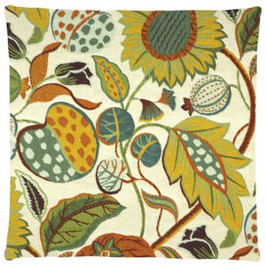 Bohemian Bloemenkussenhoes Beige
