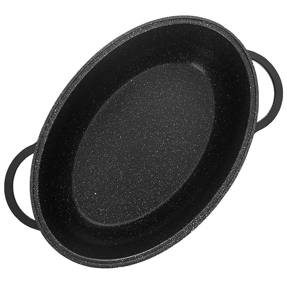 Roasting Tin Granite with Lid Oval GRANDE 8 l, 45x27.5 cm