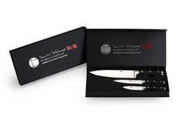 IZUMI ICHIAGO 3 pièces Ensemble de couteaux de chef "Professional Chef Knives" en acier inoxydable japonais à haute teneur en carbone