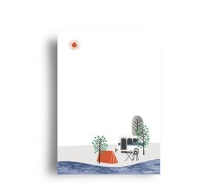 Postkarte 'Camping am Meer'