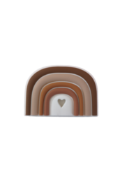 Silikone Bite Figur Rainbow - Brun