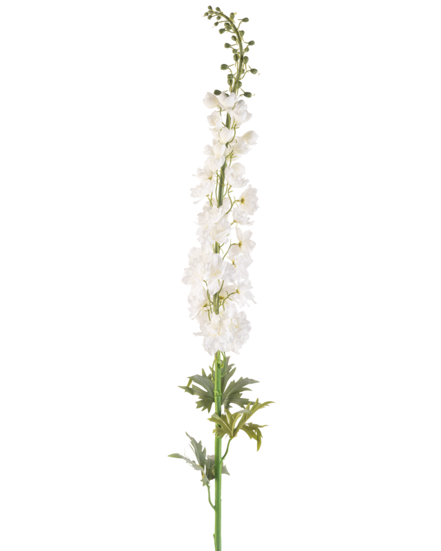Artificial flower Larkspur 137 cm white