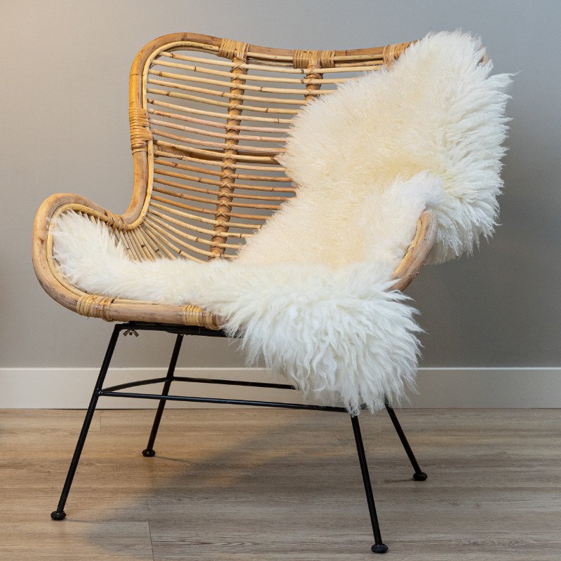 LANA Piel de oveja - Classic White CURLY