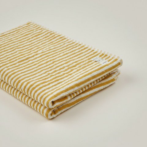 Bath towel | Germany | Yellow stripes | 170x85cm