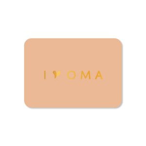 Mini card I love grandma (with gold foil)