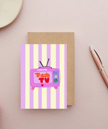 Postkarte „ Forever Trash TV“