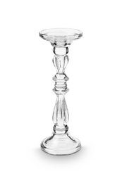 Candle Holder Glass Clear Medium 10x28.5cm