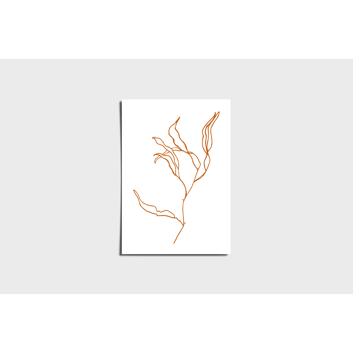 Rama minimalista de la tierra Póster