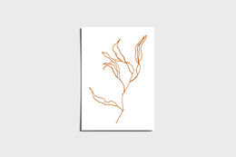 Minimalistisk Earth Branch-plakat