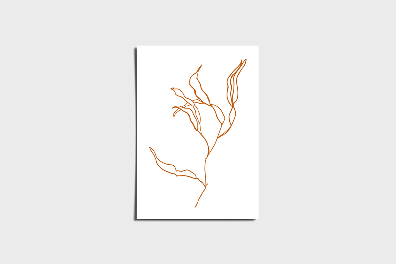 Minimalistisk Earth Branch-plakat