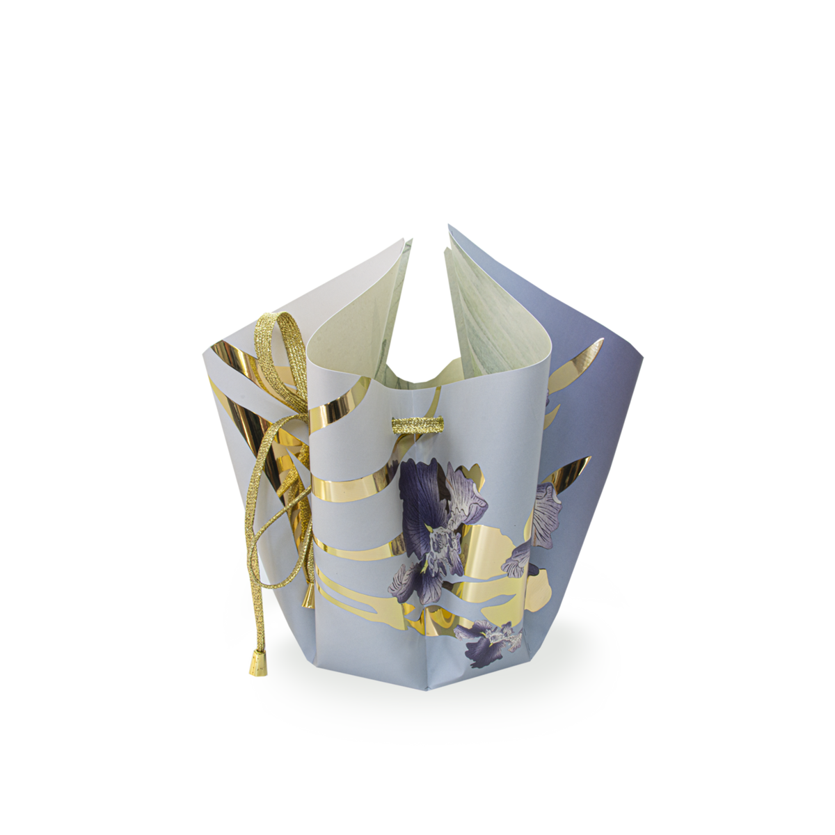 Bogenvase 'Iris' gold