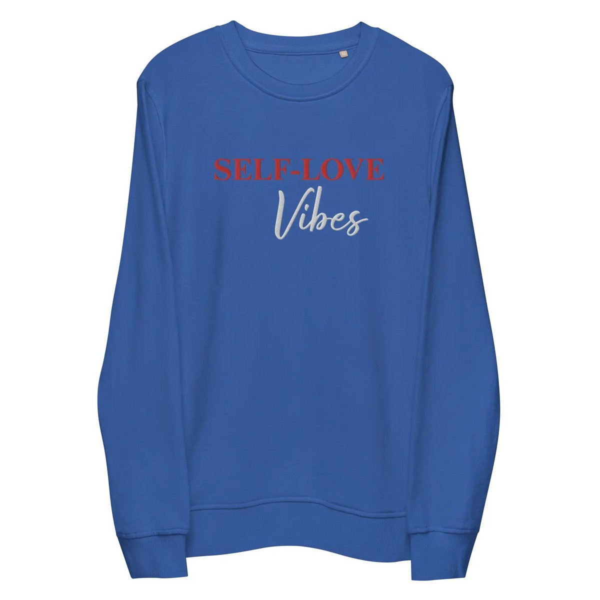 Bio-Baumwoll-Sweatshirt – Self Love Sweatshirt – Umweltfreundliche Bio-Baumwolle – Stickerei