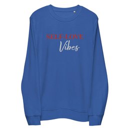 Bio-Baumwoll-Sweatshirt – Self Love Sweatshirt – Umweltfreundliche Bio-Baumwolle – Stickerei