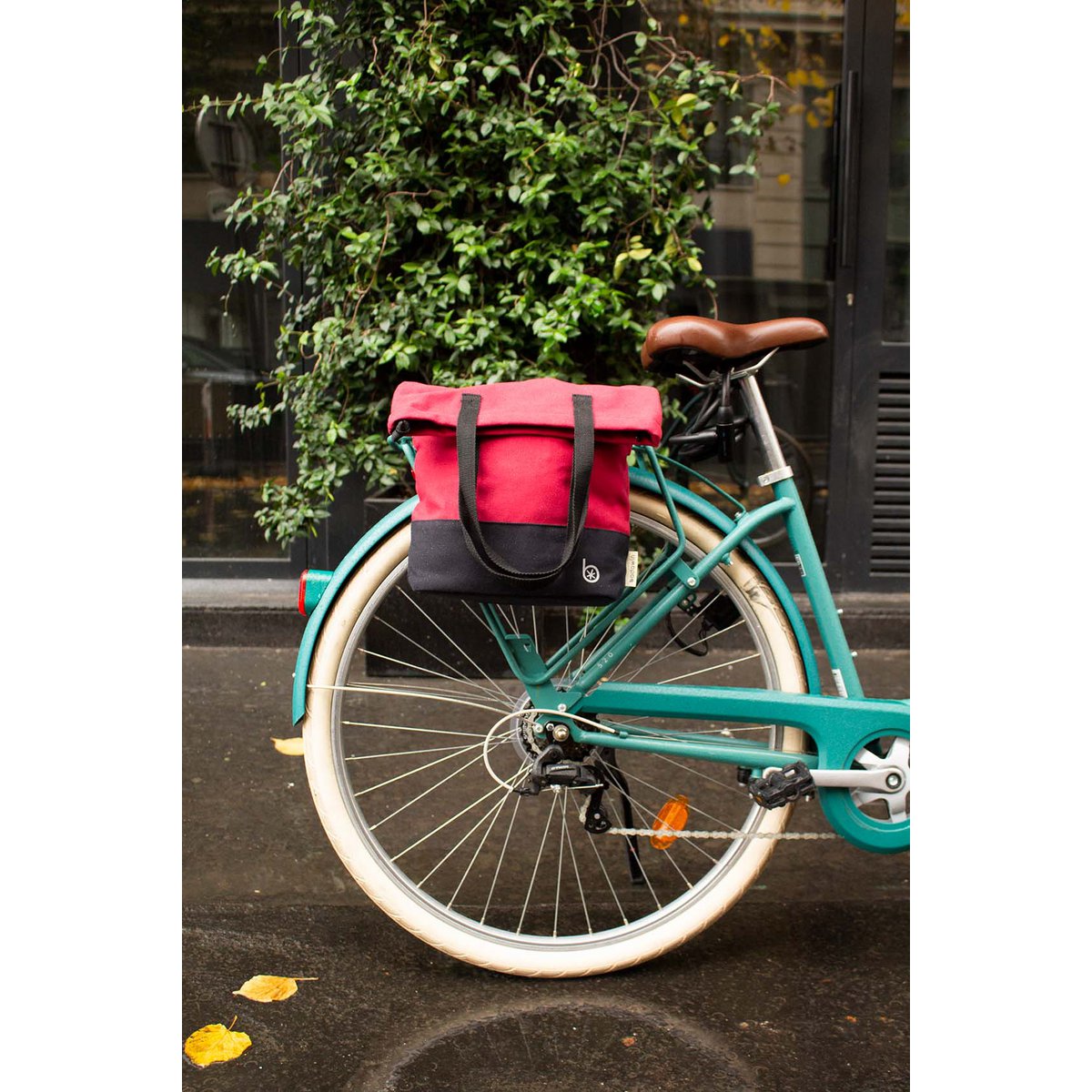 Flo bicycle shopper bag - Cherry