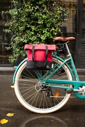 Borsa shopper per bicicletta Flo - Cherry