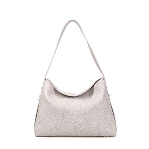 Tasche Schulter in veganer Olga weiß gebrochenes Leder