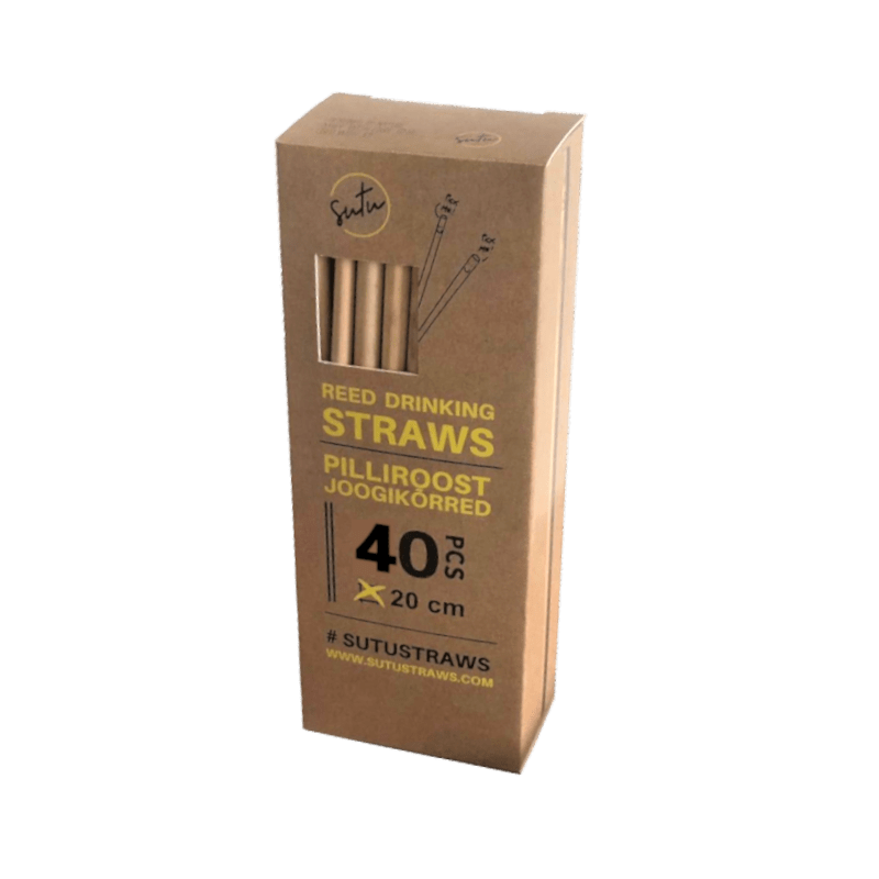 Słomki trzcinowe - 40 szt