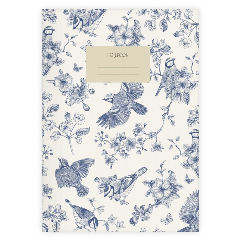 3er-Set Notizhefte Birds & Butterflies A5