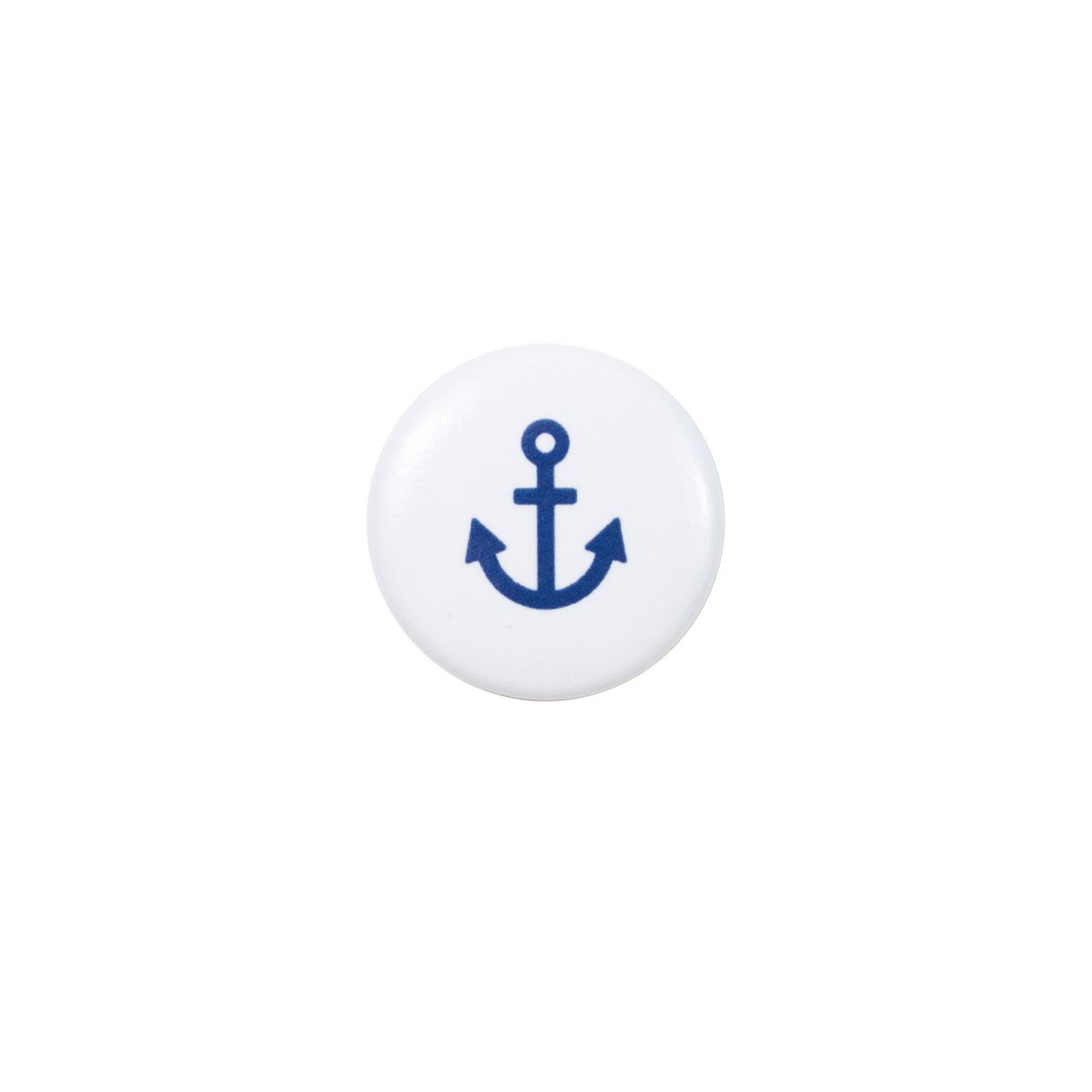 Ancre aimant (ancre bleue sur fond blanc)