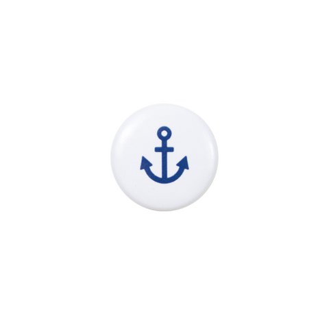 Magnet -anker (blauw anker op een witte achtergrond)
