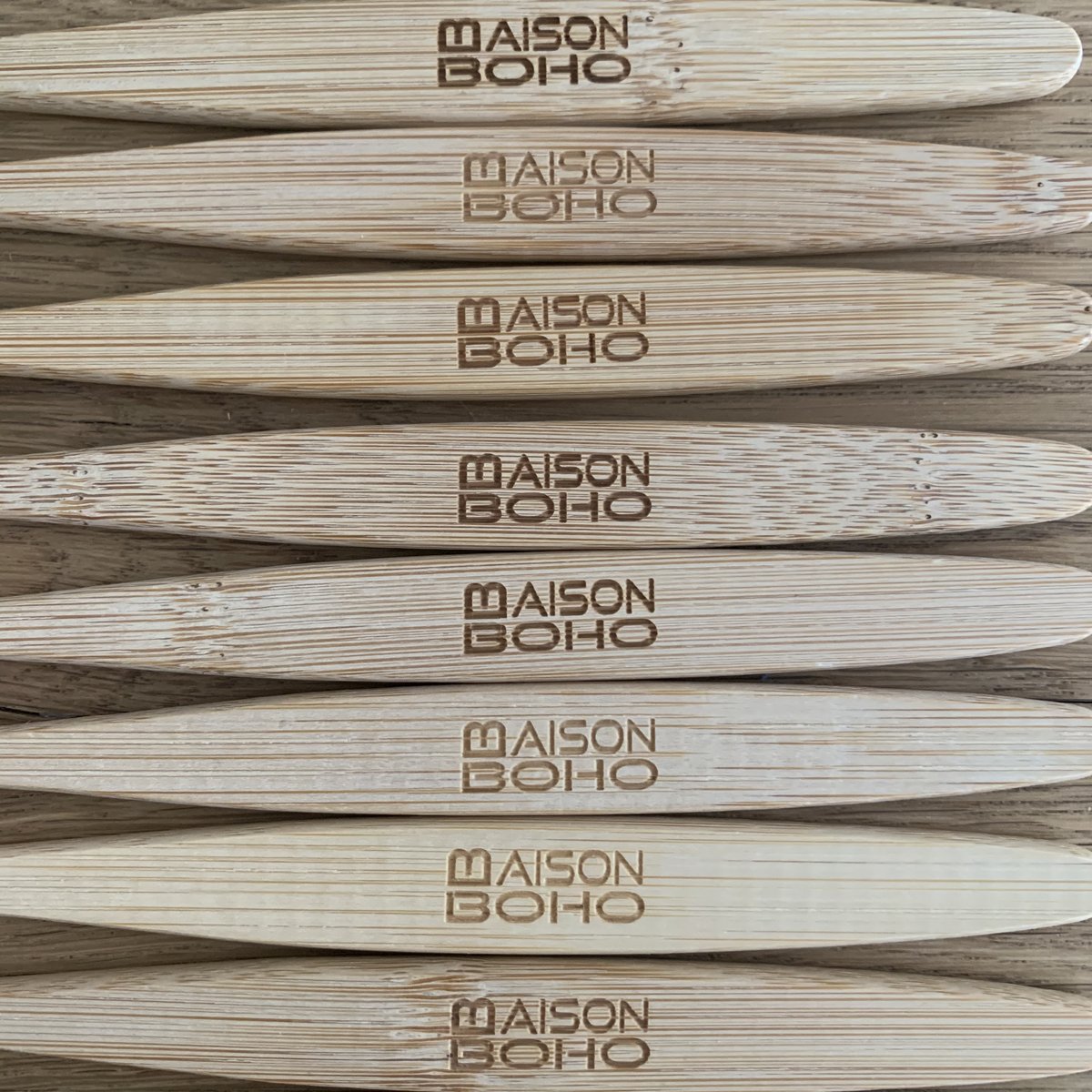 Bamboe Tandenborstel set 20 stuks multi colour brown
