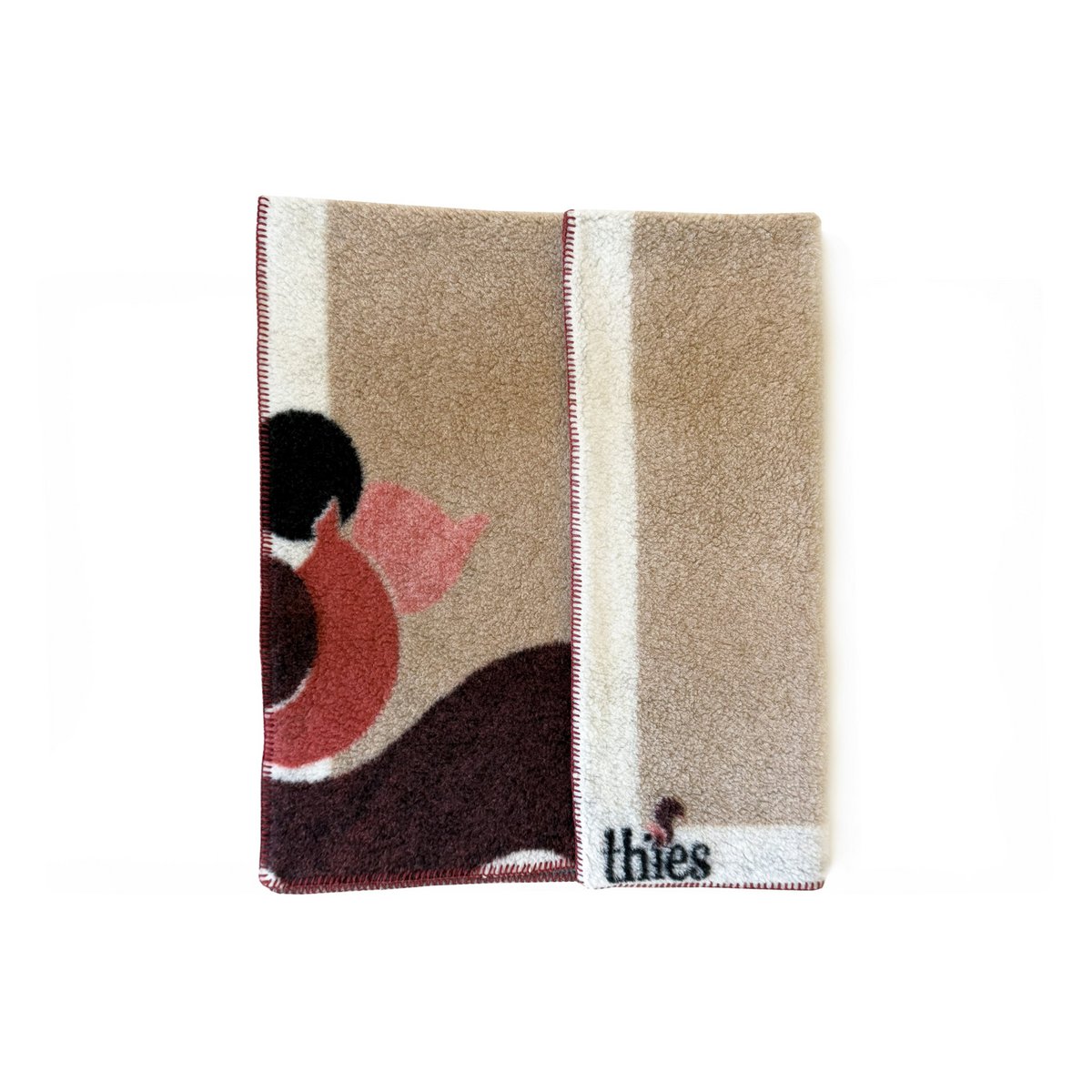thies Eco Squirrel Wool Blanket beige