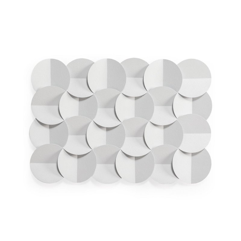 SCULPTURE 72X3X49 WHITE METAL TH1334800