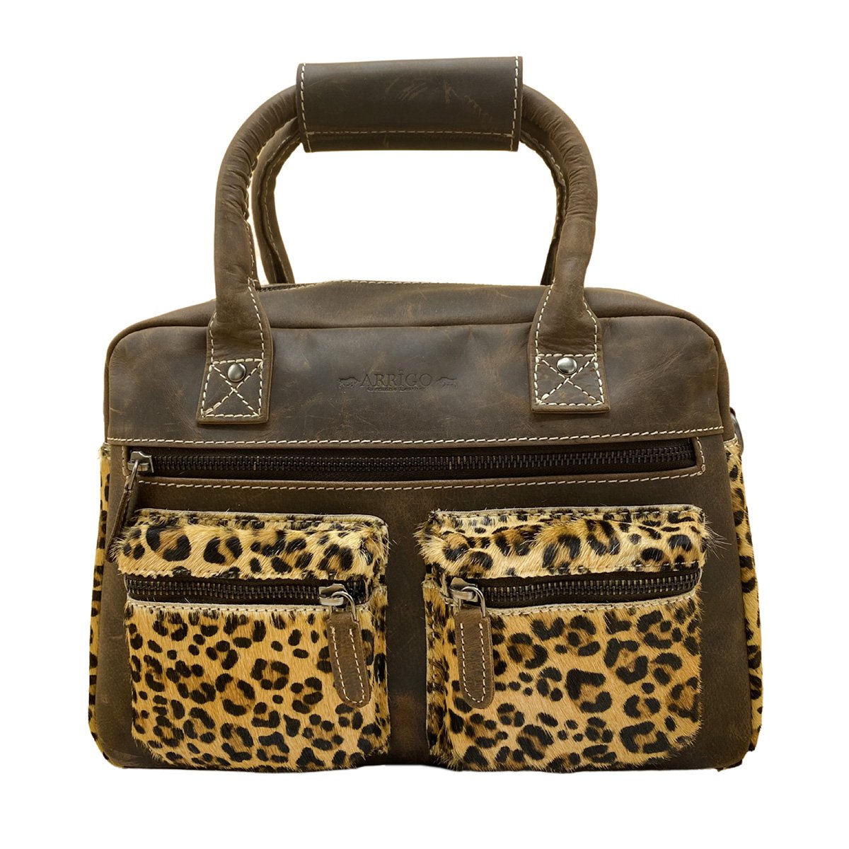 BROWN ZEBRA TAS - BASSA DADIE CrossBody in stile Cowboybag (Westernbag)