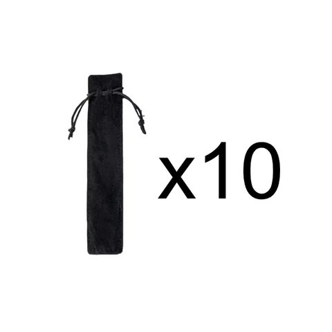 10 Samtpochons für Stift